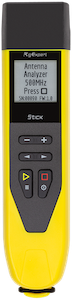 A picture of a RigExpert Stick 500 antenna analyzer.